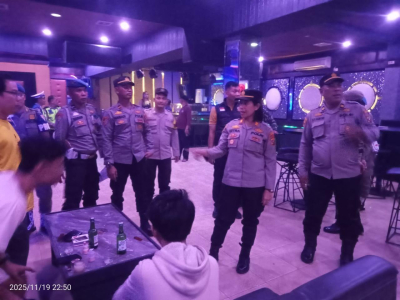 Razia Polsek Kualuh Hulu Bersama TNI dan Satpol PP di Labura