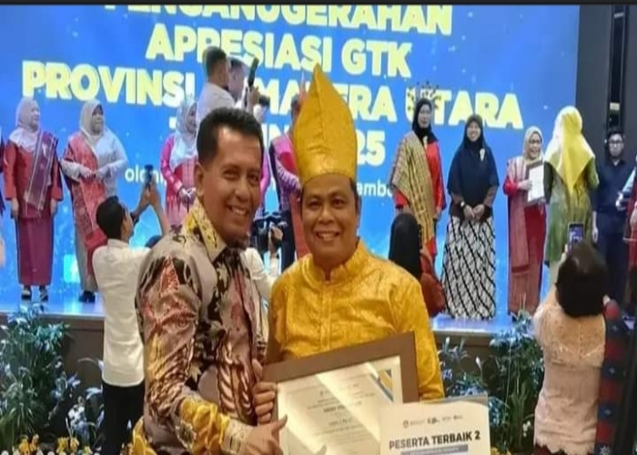 Siddik, Kepala SDN 118345 Labura Raih Pemenang Terbaik II Apresiasi GTK Sumut 2025